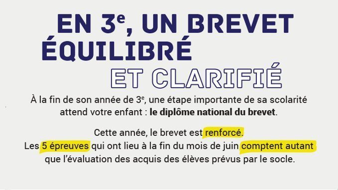 Le nouveau Diplôme National du Brevet