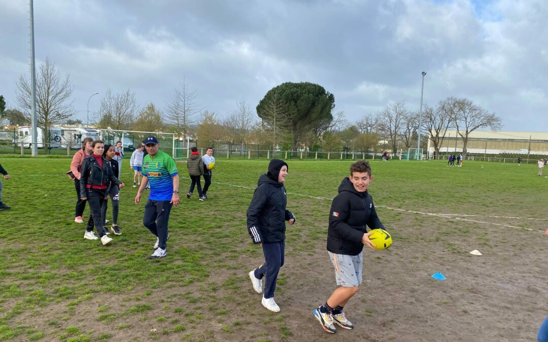 Journée découverte du « rugby à 5 » pour des élèves de 6ème