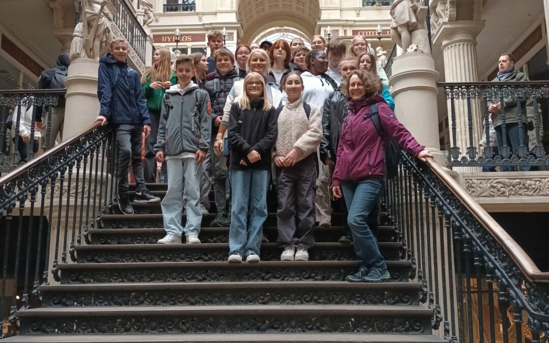 Les élèves allemands à  Nantes.